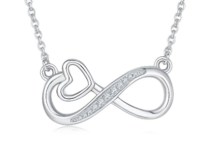 Silver Infinite Pendant Necklace